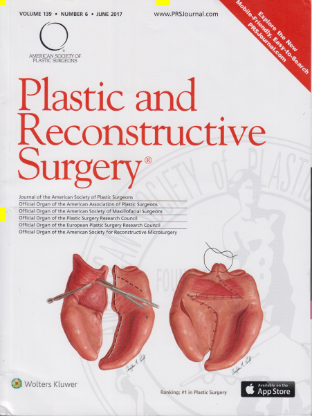 “整形與重建外科期刊”（Plastic and Reconstructive Surgery）封面