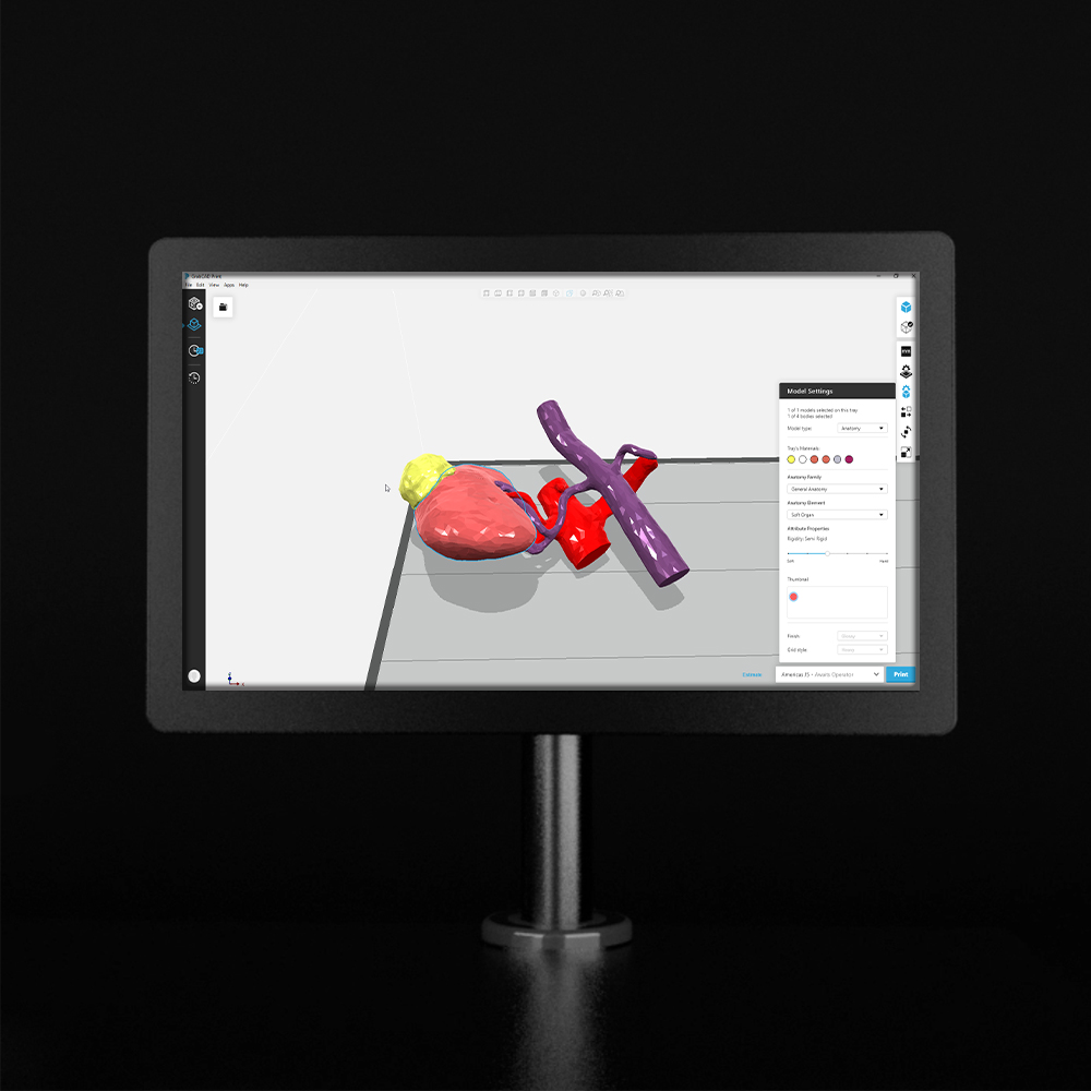 我们的GrabCAD Print软件设计用于在Stratasys 3D打印机上实现轻松、高效打印。