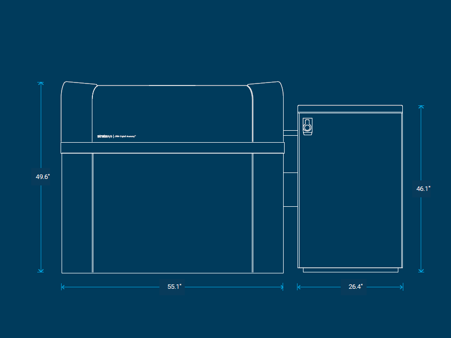 J750™ Digital Anatomy™ 打印机规格